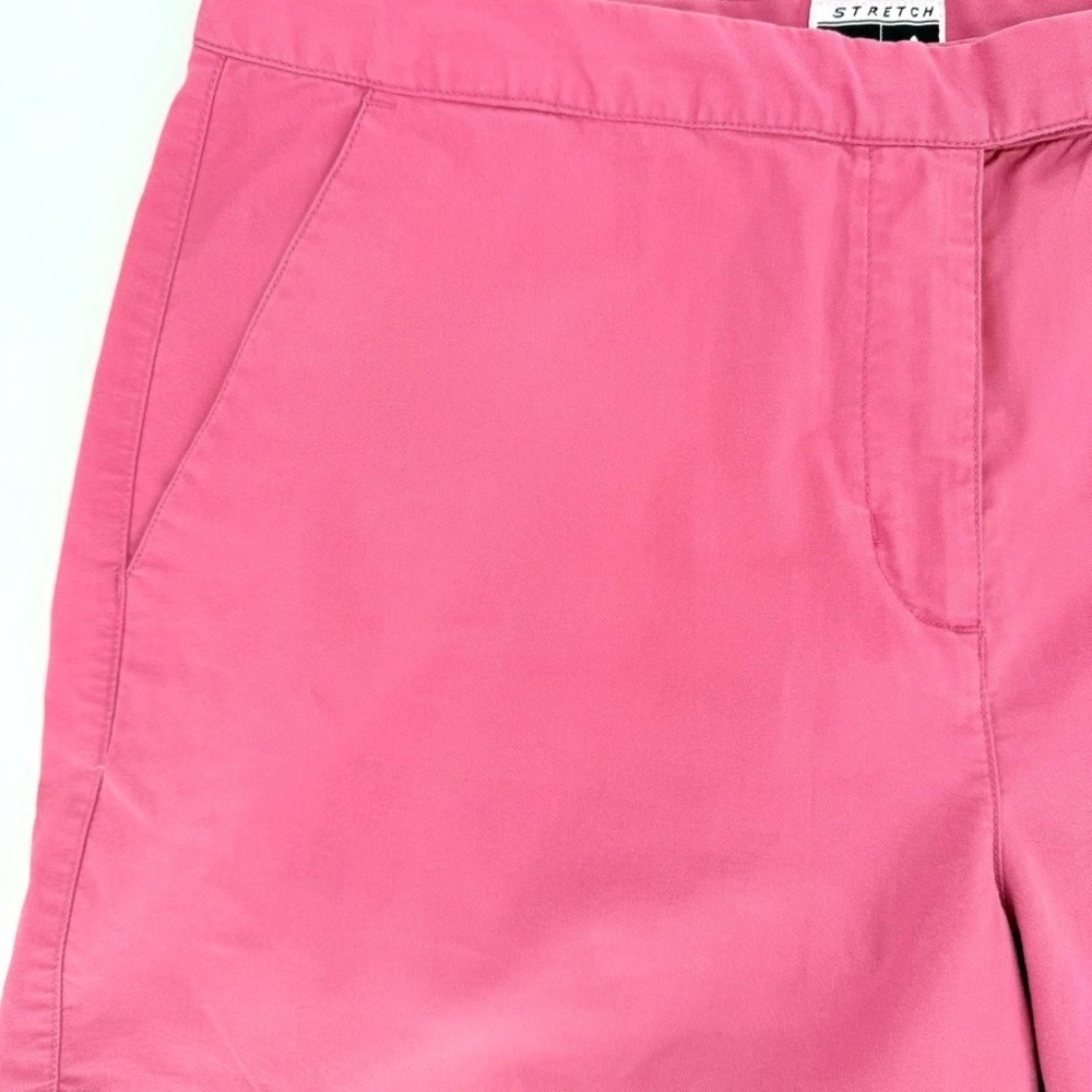 Adidas Equipment Pink Stretch Cotton Shorts Womens Size 12 Preppy Athletic Golf - Picture 2 of 7